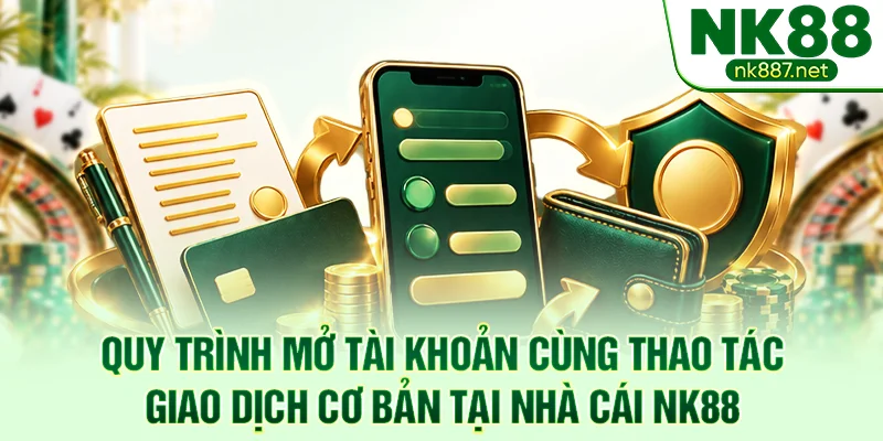 Quy trình mở tài khoản cùng thao tác giao dịch cơ bản tại nhà cái NK88